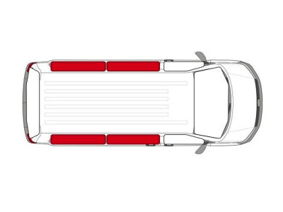 Thermal insulation for the passenger compartment of Spacetourer/Jumpy/Proace... short chassis (L1)