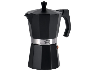 CAMP4 Black Italian coffee maker, for 6 cups