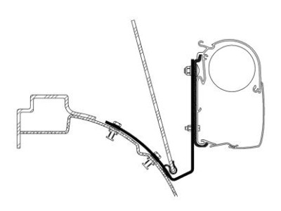 THULE VW T4 awning adapter