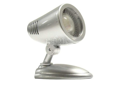 LED-Aufbauspot mit "High Power LED" 1x3,3 Watt, Gehäusefarbe silber