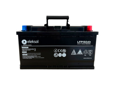 Lithium-Batterie Eleksol 12,8V 150Ah Bluetooth und BMS