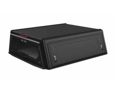 Hardtop ALU-CAB "Contour Next Generation" para Ford Ranger T6 doble cabina de 2012 a 2022 - aluminio negro sin ventanas laterales