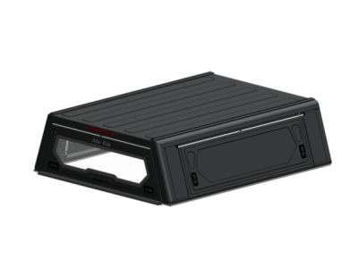 Hardtop ALU-CAB "Contour Next Generation" para Ford Ranger T6 extra cabina de 2012 a 2022 - aluminio negro sin ventanas laterales