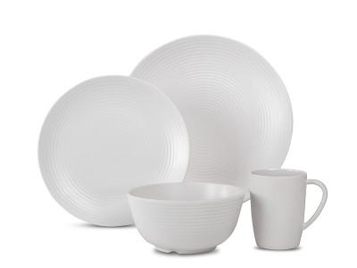 Vajilla Lund - 16 piezas - Blanco