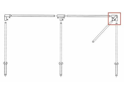 Winkelstück für Avancé-Stützen Ø28 mm