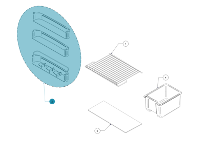 Kit de prestatges per a nevera VITRIFRIGO C85/95 - 5070/75/80/90