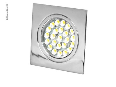 Foco LED empotrable de 12 V - cromado