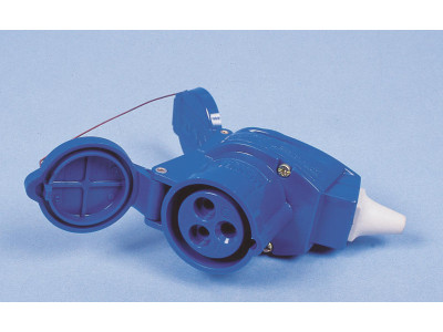 Double prise avec Schuko et CEE CARBEST avec possibilité de rajouter du câble