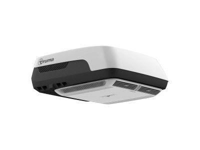 Aventa Compact Plus 2.ª generación. Unidad exterior en blanco/negro + difusor Premium en color Cappuccino/Stone.