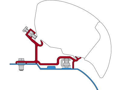 Adaptateur FIAMMA F80 H3 L3/L4 Ducato/Boxer/Jumper après 2007