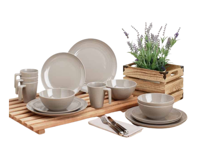 Tableware set LATTE, 16 pcs. for 4 people