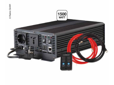 CARBEST Sinus Power Inverter mit Netzvorrangschaltung 1500W/15A, Wechselrichter/Ladegerät