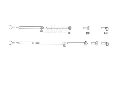 Puntal de refuerzo 3pcs 1,65m/2,60m