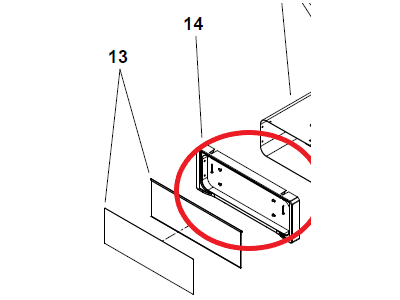 Cadre extérieur porte de congélateur WEBASTO Isotherm FL115