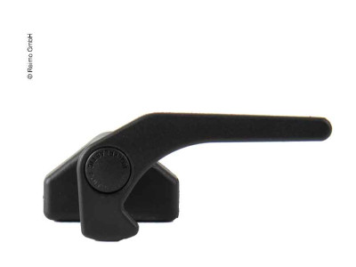 Polyplastic-sash rail with knob lock