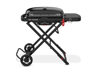 Weber Traveler Gasgrill Stealth Edition, Schwarz