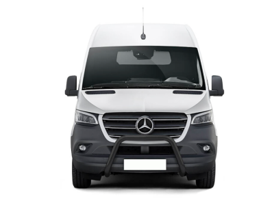 Frontstoßstange mit großem Bügel (EWG) Ø70mm Schwarz für Mercedes Benz Sprinter W907
