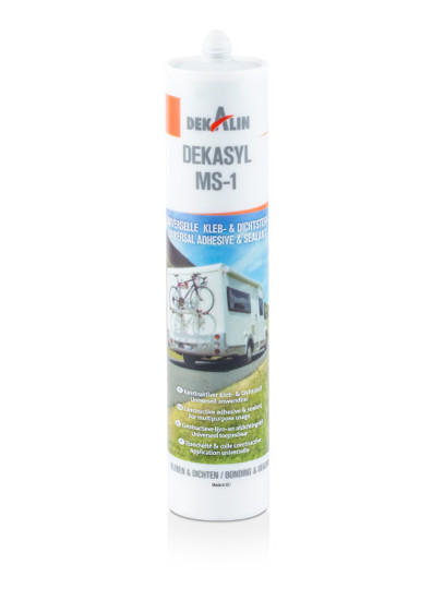 DEKAsyl MS 1 - Mastic Et Adhésif Universel Noir, 290 Ml, Pour Joints Et Collages