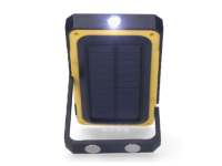 Linterna / cargador solar / power bank con gancho e imán 10W 750lm