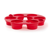 Molde de silicona 6 muffins para horno OMNIA