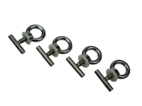 Anneaux d’arrimage BUSBOXX pour VW T5/T6/T6.1 4 unités